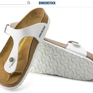 Birkenstock Gizeh Birko-Flor White Size 39